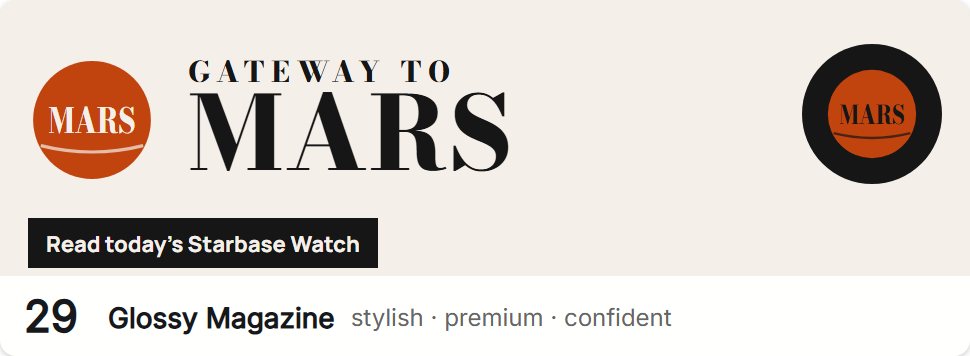 Style 29, Glossy Magazine: logo, profile photo and a sample button