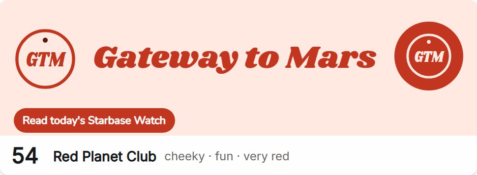 Style 54, Red Planet Club: logo, profile photo and a sample button
