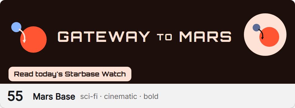 Style 55, Mars Base: logo, profile photo and a sample button