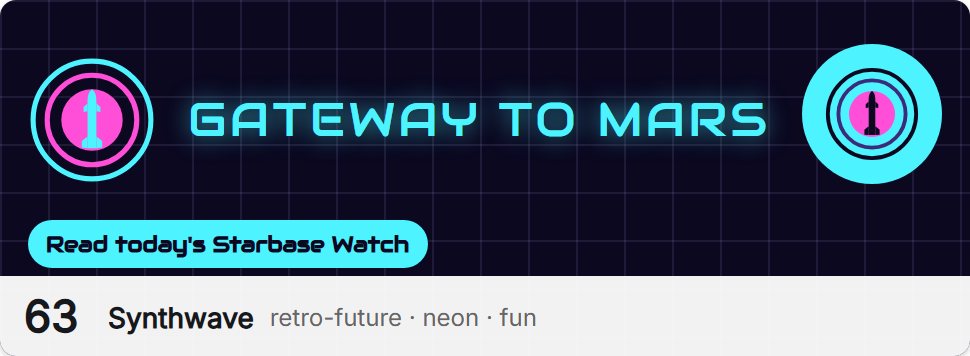 Style 63, Synthwave: logo, profile photo and a sample button