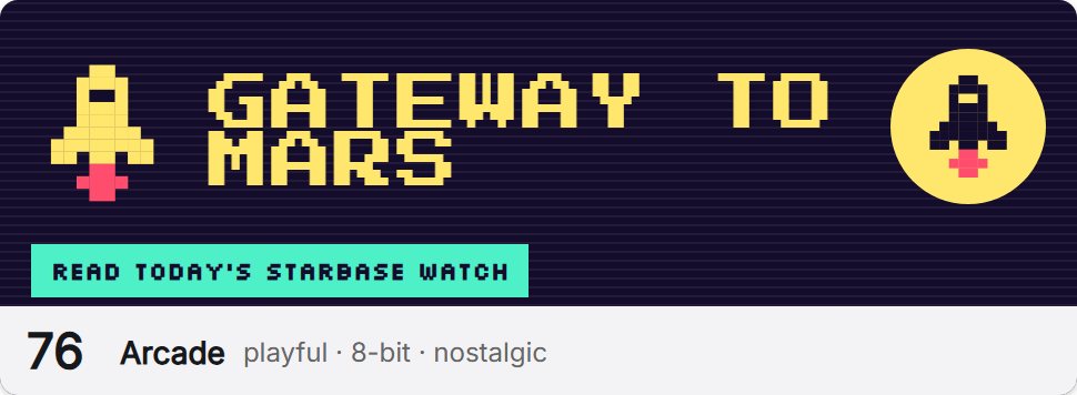 Style 76, Arcade: logo, profile photo and a sample button